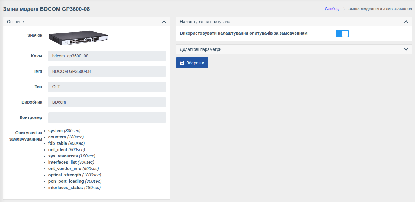 Редагування моделі
